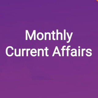 Telegram profile photo for Current affairs (Monthly)