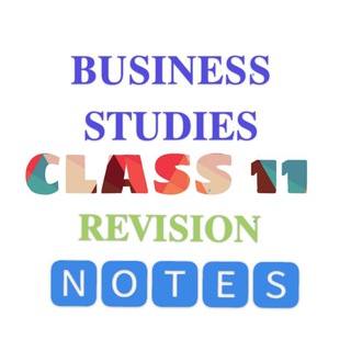Telegram profile photo for Class 11th Business Studies Notes