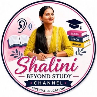 Telegram profile photo for D.Ed.Spl.Edu HI /VI/IDD(Shalini beyond study ) विशेष शिक्षा