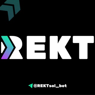 Telegram group profile photo for REKT em all | Solana bot chat