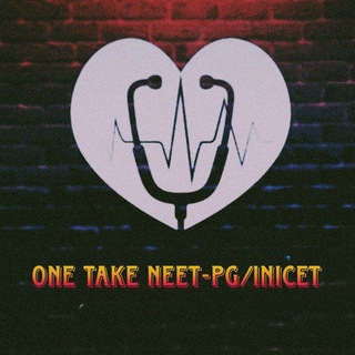 Telegram group profile photo for ONE TAKE NEETPG/INICET