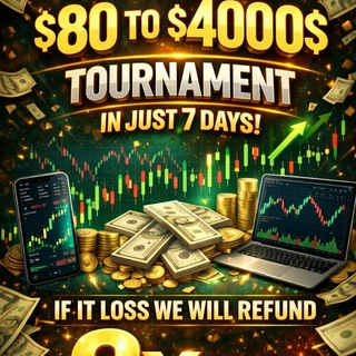 Telegram profile photo for 80$ To 4000$ Tournament In Just 7 Days