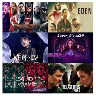 Telegram profile photo for Movie24|Chief Of War|Wednesday2|Spartacus| Eden|Ballerina|Last of Us|Squid Game|Thunderbolts