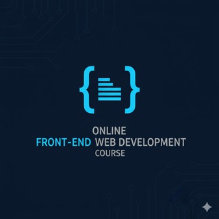 Telegram profile photo for Online Front-End Web Development Course