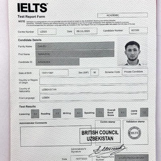 Telegram profile photo for RG's IELTS blog | 8.5