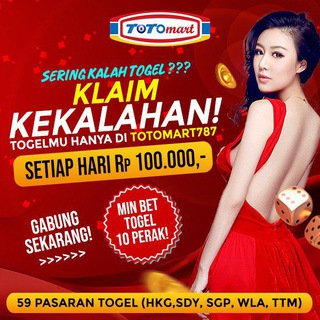 Telegram profile photo for SLOT GACOR & PREDIKSI TOGEL TOTOMART787