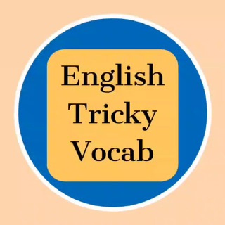 Telegram profile photo for English Tricky Vocab & Grammar