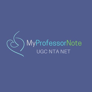 Telegram profile photo for MyProfessorNote UGC NET English