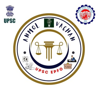 Telegram profile photo for UPSC EPFO APFC Test MCQ Anmol Vachan
