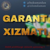 Telegram profile photo for RASMIY GARANT