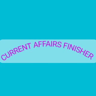 Telegram profile photo for CURRENT AFFAIRS FINISHER