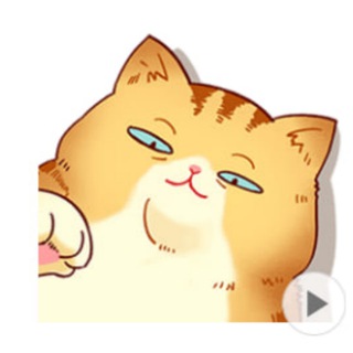 Telegram profile photo for 貓七的GIF動圖📊LINE貼圖頻道