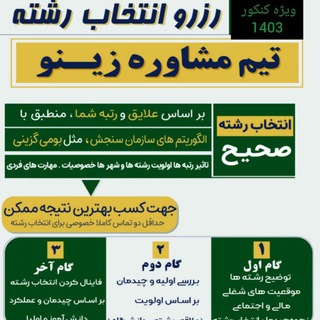 Telegram profile photo for انتخاب رشته تخصصی زینو