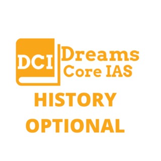 Telegram profile photo for DREAMS CORE IAS - HISTORY OPTIONAL