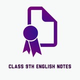 Telegram profile photo for Class 9th english notes