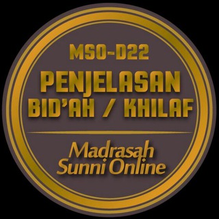 Telegram group profile photo for (MSO D22) PENJELASAN BIDAAH