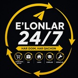 Telegram profile photo for 📢 E'lonlar 24/7