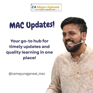Telegram profile photo for MAC | Mayur Agarwal Concepts