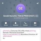 Telegram profile photo for GERALD MISKIN, PENIPU!!