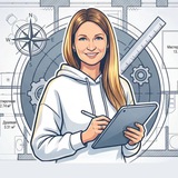 Telegram profile photo for Ольга | Планировки и дизайн