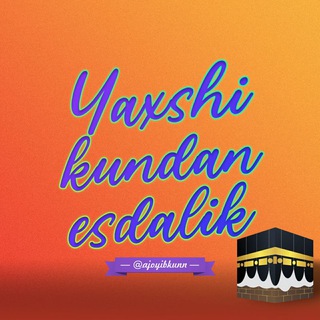 Telegram profile photo for Yaxshi kundan esdalik