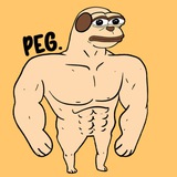 Telegram profile photo for $PEG - Peg The Pug Entry
