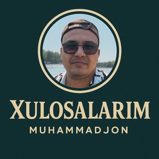 Telegram profile photo for Xulosalarim|Muhammadjon