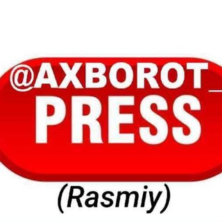 Telegram profile photo for AXBOROT_PRESS (Rasmiy) 🇺🇿 Каналга а'зо бўлинг: 👇👇👇