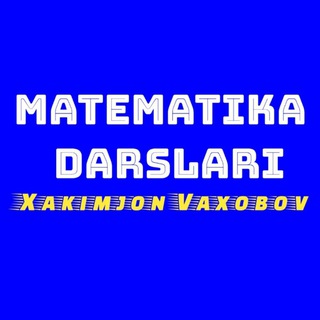 Telegram profile photo for MATEMATIKA DARSLAR (ONLINE)