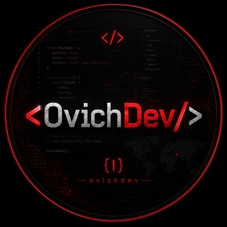 Telegram profile photo for <OvichDev/>