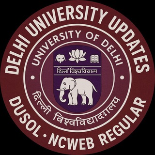 Telegram profile photo for University of Delhi ( Reg & Sol )