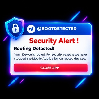 Telegram profile photo for Android Root Detected - by @VD_Priv8