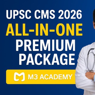 Telegram profile photo for M3 UPSC CMS Exam Preparation