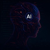 Telegram profile photo for AI artificial intelligence