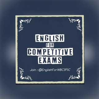 Telegram profile photo for English for Competitive Exams