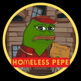 Telegram profile photo for Homeless Pepe $HOPE