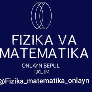 Telegram profile photo for FIZIKA va MATEMATIKA | 💠