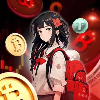 Telegram profile photo for Школьница познает крипту 🎒