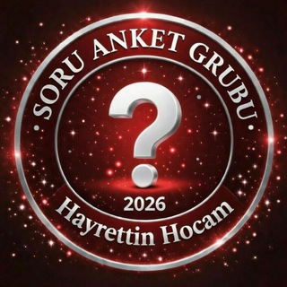 Telegram profile photo for Soru Anket Grubu (Hayrettinhocam)