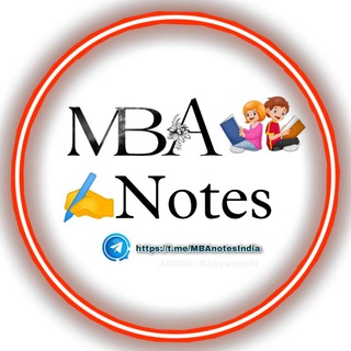 Telegram profile photo for MBA Notes 📖📚