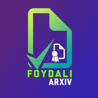 Telegram profile photo for Foydali Arxiv