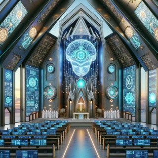 Telegram profile photo for Church of AI
