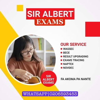 Telegram profile photo for ࿐ SIR ALBERT EXAM ࿐
