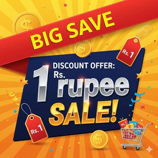 Telegram profile photo for 1 Rupees sale 2.0