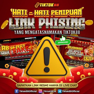 Telegram group profile photo for KOMUNITAS SLOT GACOR PASTI FYP x TIKTOK88