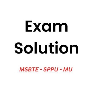 Telegram profile photo for Exam Solution App - MSBTE Savitribai Phule Pune University Mumbai University