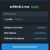 Telegram profile photo for "FOR SALE"ARB/BNB