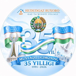 Telegram profile photo for "HUDUDGAZ BUXORO" gaz ta'minoti filiali