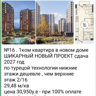 Telegram profile photo for Новостройки с первых рук-ТАШКЕНТ ✨