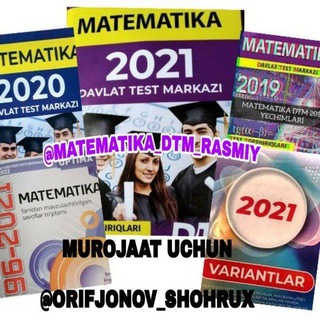 Telegram profile photo for MATEMATIKA OPTIMA 2020 2021 yechimlari
